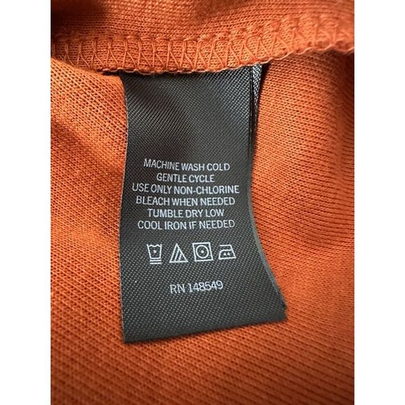 Kenneth Cole Pullover Hoodie Men Large Techni-Cole Burnt‎ Orange Active Outdoor - Picture 5 of 12